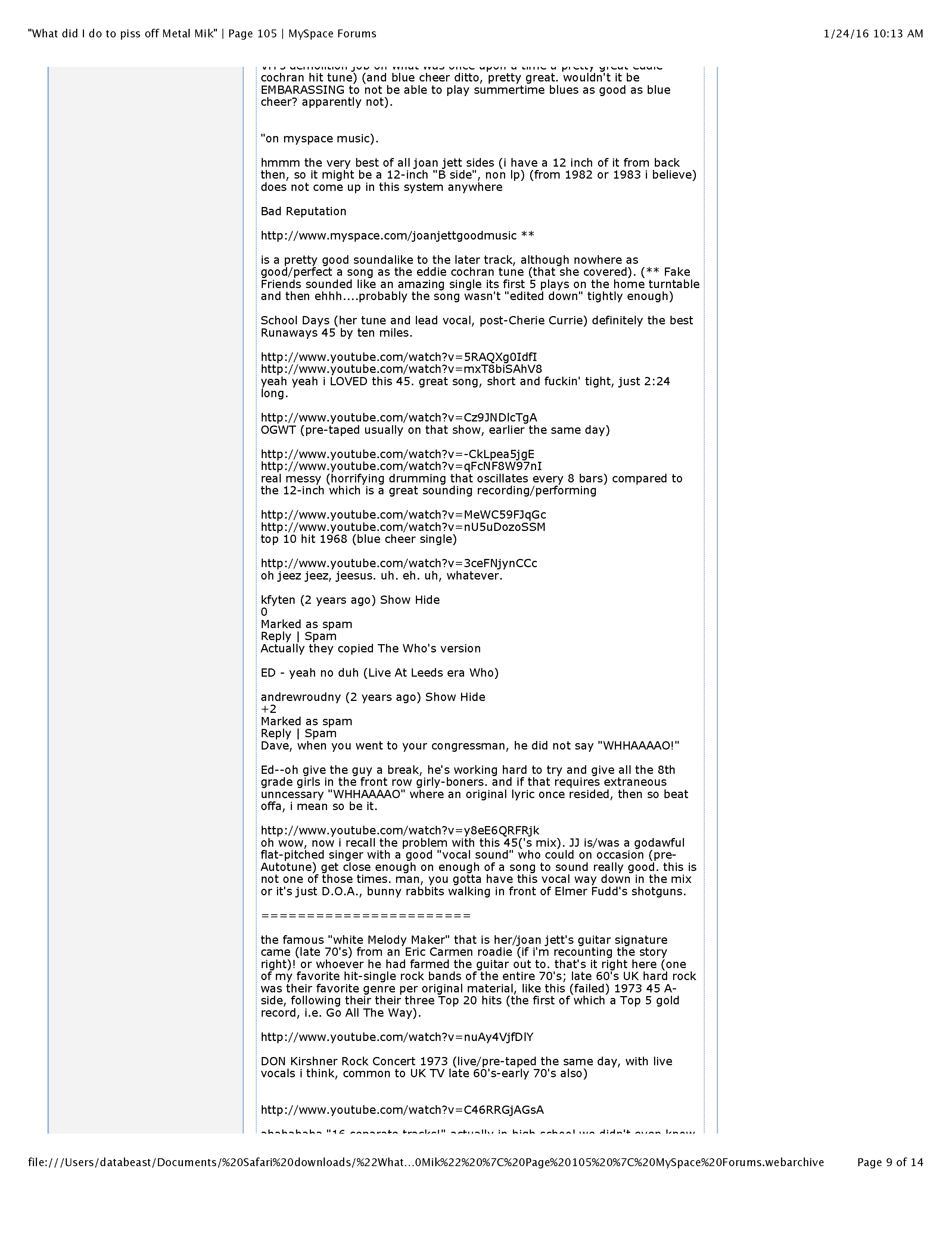 ./PROFESSIONAL HACKER-TYPE DUDE - 1 - 'What did I do to piss off Metal Mike' - Page 105 - MySpace Forums_Page_09.png